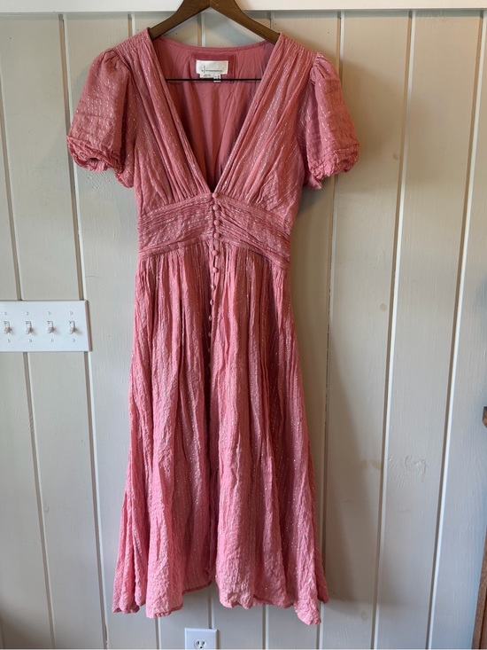 Anthropologie Dresses & Skirts - Anthropologie Dusty Rose Maxi Dress with Button Front